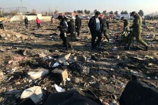 الطائرة الاوكرانية المنكوبة