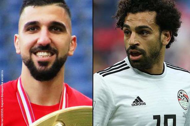 محمد صلاح واللاعب الإسرائيلي