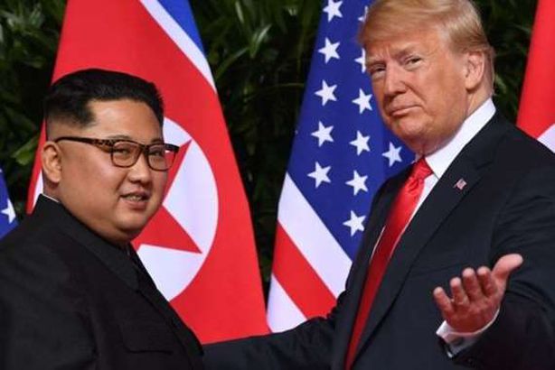 الرئيس الامريكي والرئيس الكوري