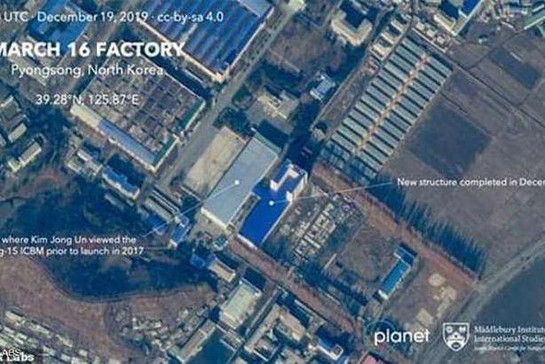 هيكل جديد داخل مصنع كوري شمالي