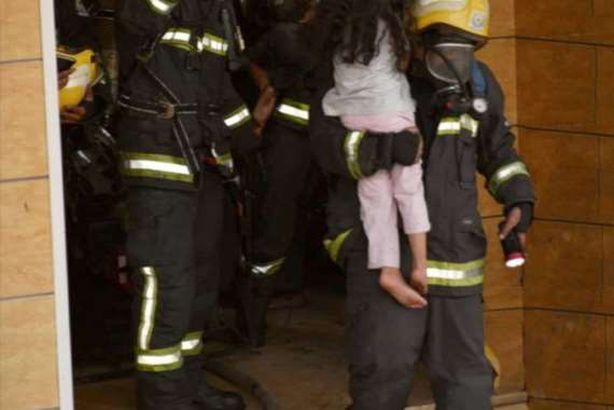 إصابات في حريق مبني في مكة المكرمة

