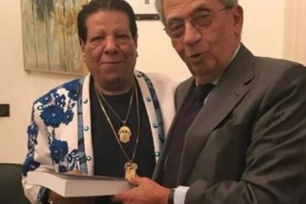 عمرو موسى وشعبان عبدالرحيم