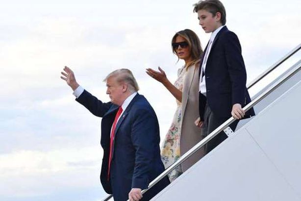 ترامب وزوجت ونجله