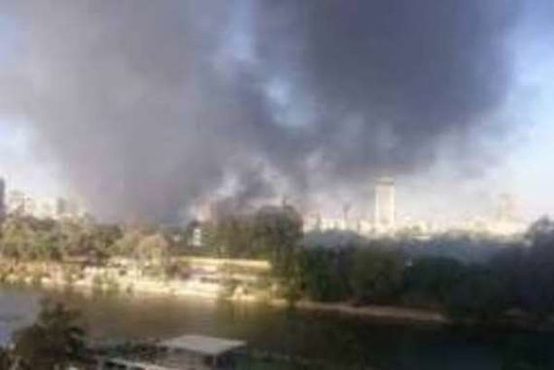 حريق بنادي الجزيرة