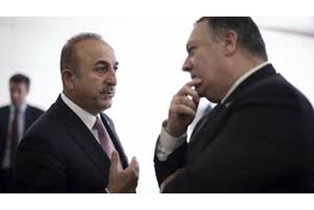 وزير الخارجية الأمريكية و نظيره التركي 
