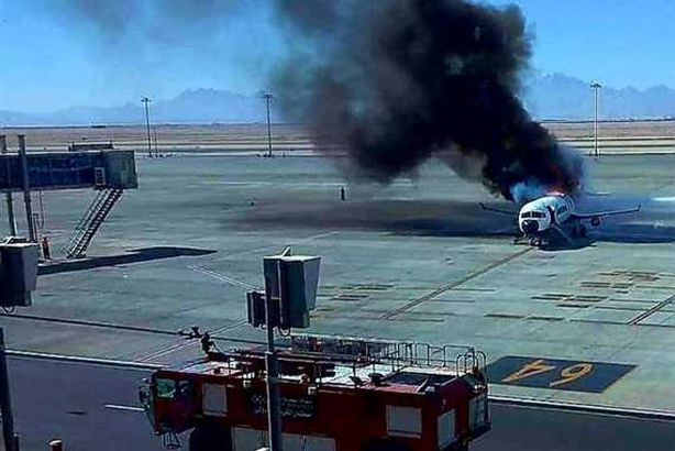 سيناريو إحراق طائرة ركاب