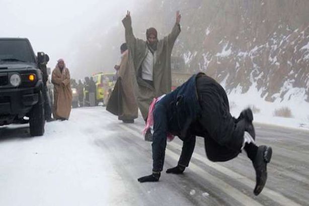 ثلوج في السعودية