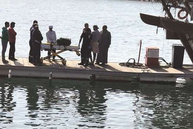 انتشال الجثة من البحر