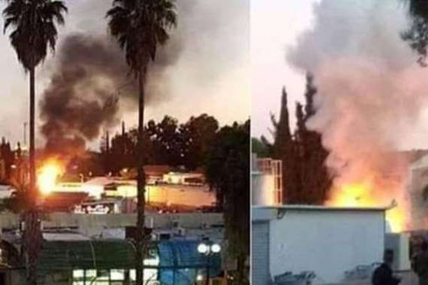 جانب من آثار القصف