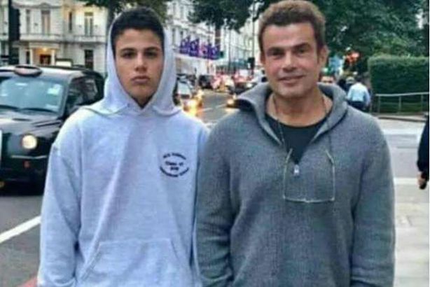 عمرو دياب ونجله عبدالله