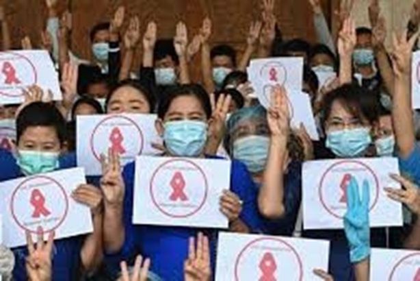 المظاهرات في  " ميانمار "