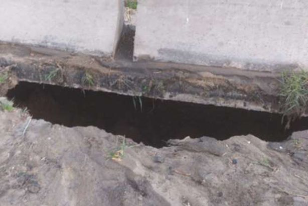 هبوط أرضي يضرب الدائري الإقليمي