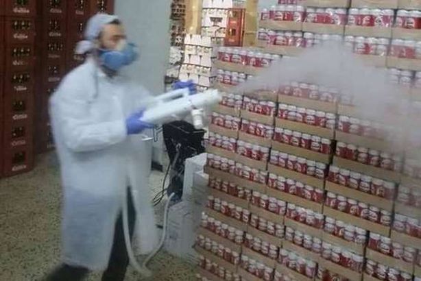 تعقيم الخمور من فيروس كورونا بدولة عربية