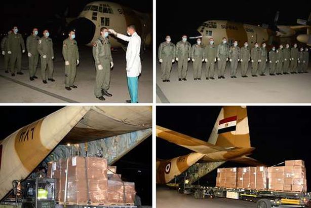 طائرة عسكرية محملة