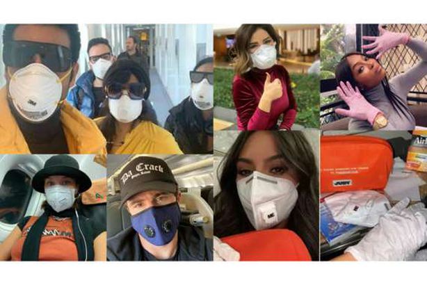 فنانون بكمامة