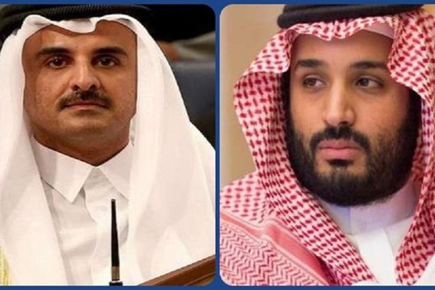 أمير قطر وولي العهد السعودي