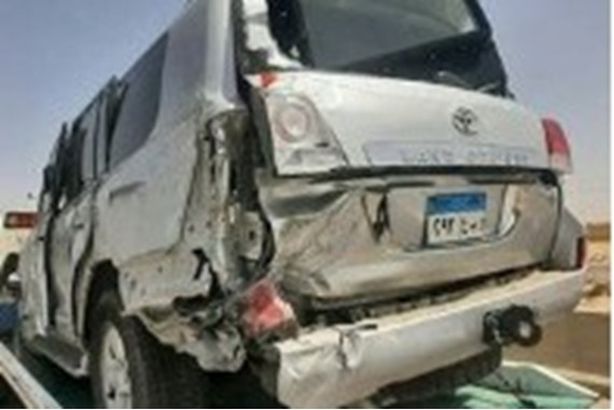 أول صور لسيارة وزير الشباب والرياضة