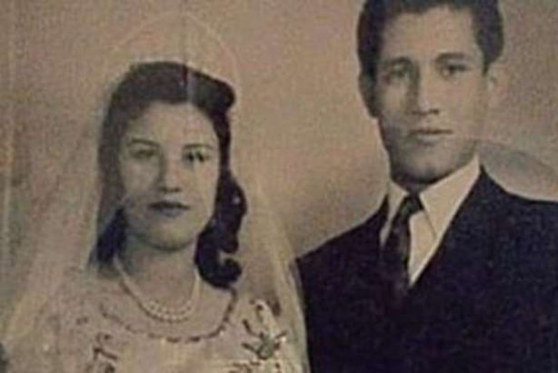 الفنان الراحل عبد الله غيث وزوجته