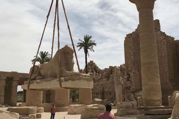 تماثيل الكباش بالأقصر