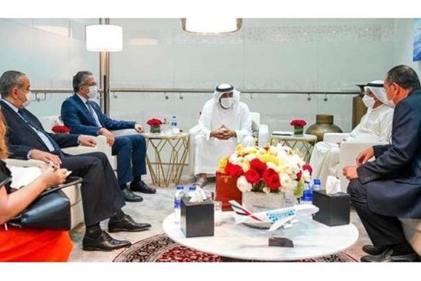 وزيرا السياحة والطيران المدني  و رئيس هيئة دبي للطيران المدني
