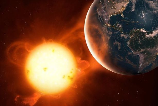 عاصفة شمسية