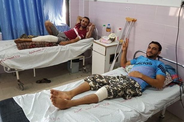 المصابين والجرحى الفلسطينيين