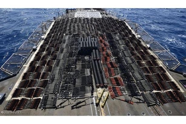 الأسلحة المصادرة