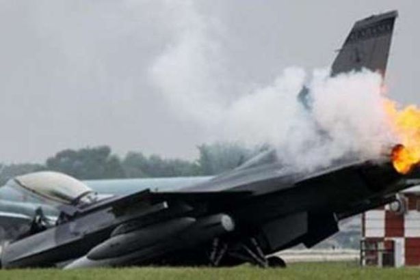 تحطم مقاتلة أمريكية من طراز «إف-16»