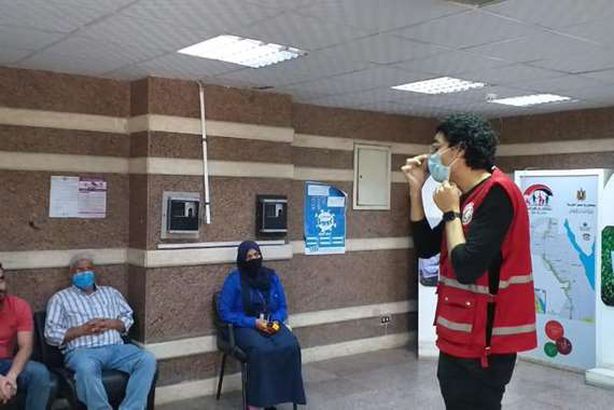 حملات توعية للهلال الأحمر والتضامن عن " كوفيد 19 "

