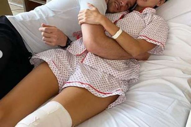 ملكة الجمال بعد بتر قدمها