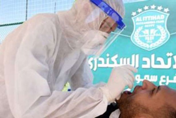 اجراء تحليل كورونا للاعبين