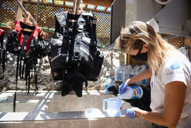 تعقيم المراكز السياحية