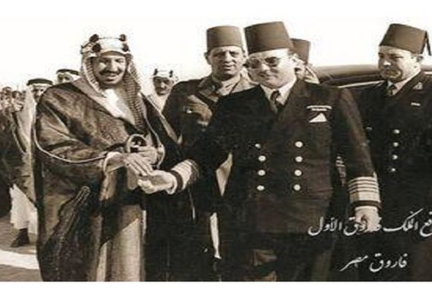 الملك عبد العزيز والملك فاروق