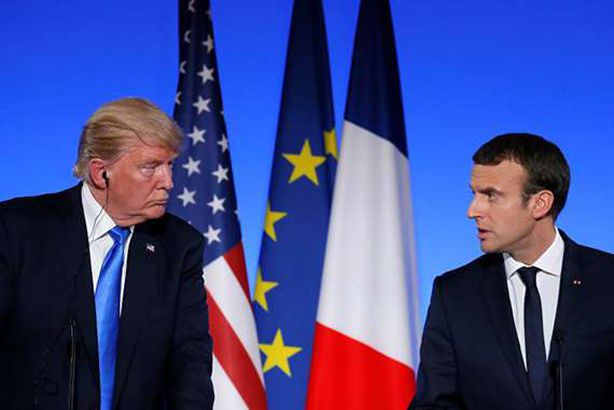 ترامب وماكرون