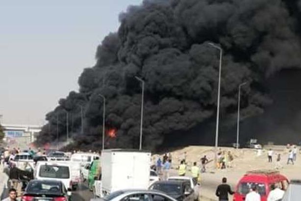 حريق طريق الإسماعيلية