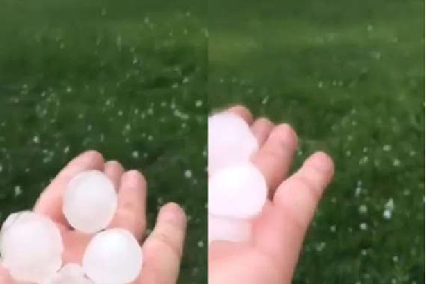 مدينة محظوظة بالسعودية.. كرات برد في يوليو