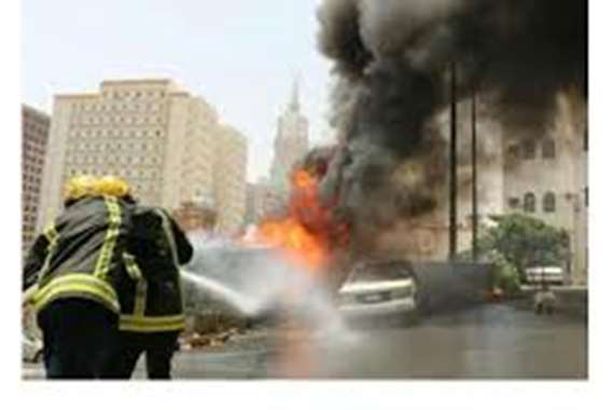 حريق هائل بأحد الفنادق الكبرى بالرياض