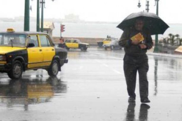 هطول إمطار غزيرة علي مناطق شرق الإسكندرية