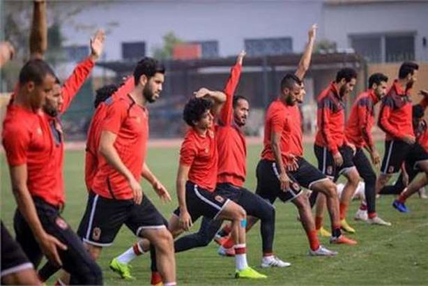 جانب من تدريب الأهلي