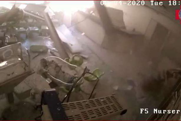 فيديو جديد يظهر انهيار مستشفى على الموظفين والمرضى في انفجار بيروت