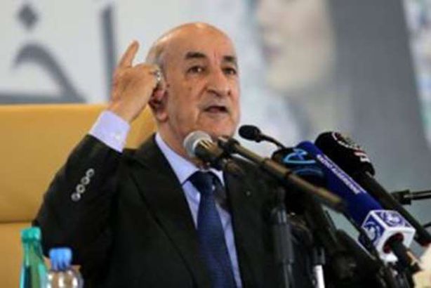 الرئيس الجزائري عبد المجيد تبون