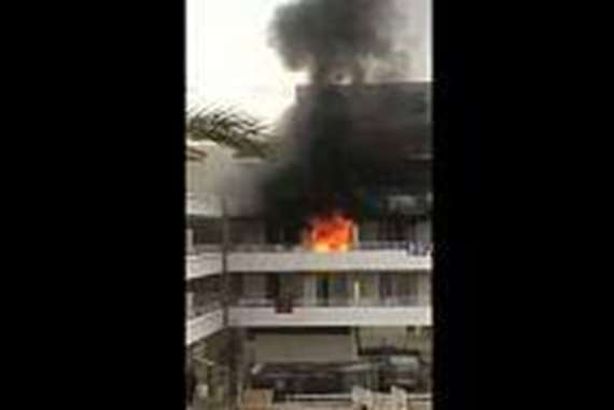 حريق بفندق إسباني