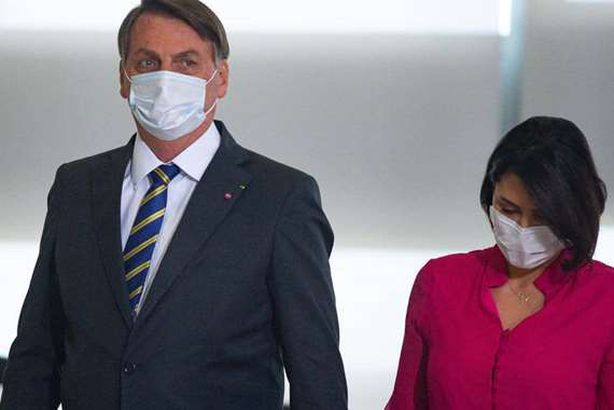 رئيس البرازيل وزوجته
