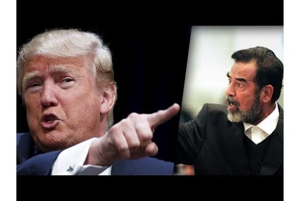 "ترامب"  و " صدام حسين "