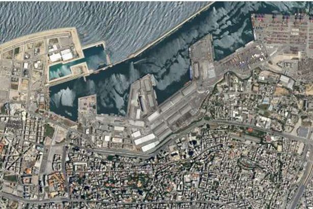 شاهد تفجير بيروت المدمر بصور الأقمار الصناعية