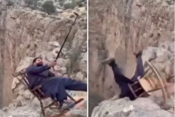 فيديو صـ,ادم.. يسقط من أعلى الجبل أثناء التقاط سيلفي Capture