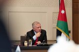 جلالة الملك عبدالله الثاني لدى ترؤسه اجتماعا مع رؤساء السلطات وقادة الأجهزة الأمنية