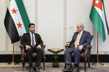 وزير الصحة الدكتور إبراهيم البدور ونظيره السوري  الدكتور مصعب العلي