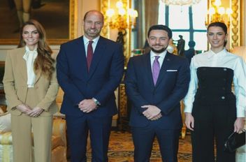 ولي العهد يلتقي الأمير ويليام في قصر ويندسور