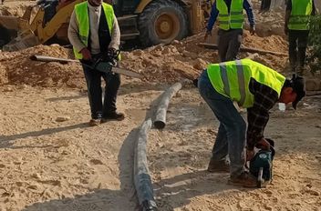 المياه : حملة أمنية كبيرة في الكفرين لردم  ( 8  ) أبار مخالفة